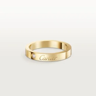 Verigheta C De Cartier, lățime 3 mm, 1 diamant