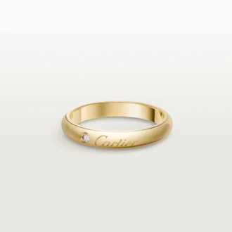 Verigheta C De Cartier, lățime 3 mm, 1 diamant