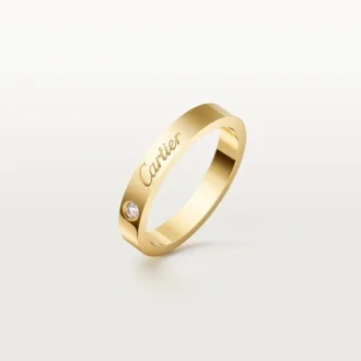 Verigheta C De Cartier, lățime 3 mm, 1 diamant