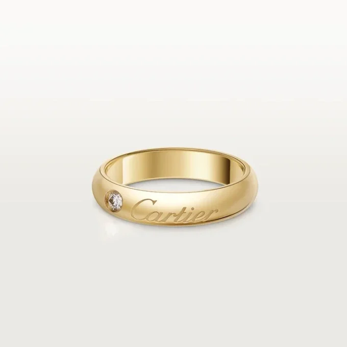 Verigheta C De Cartier, lățime 4 mm, 1 diamant