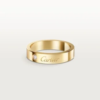 Verigheta C De Cartier, lățime 4 mm, 1 diamant