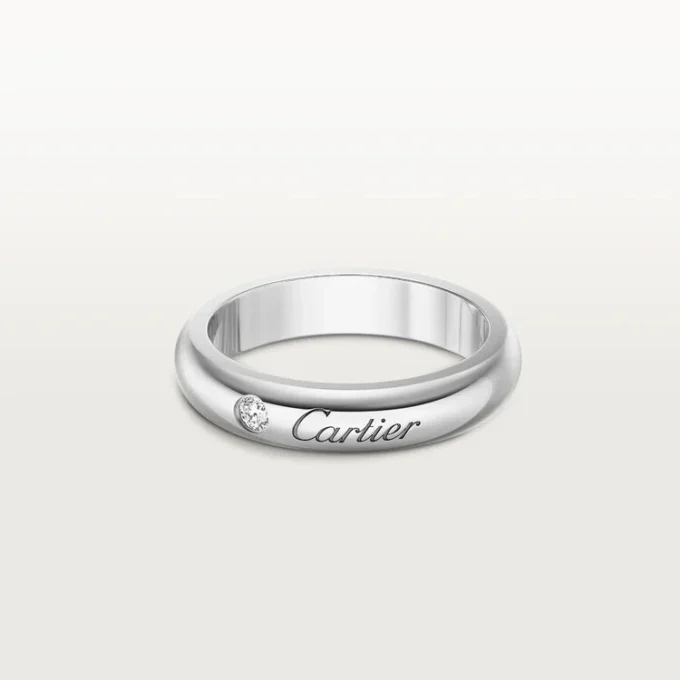 Verigheta C De Cartier, lățime 4 mm, 1 diamant