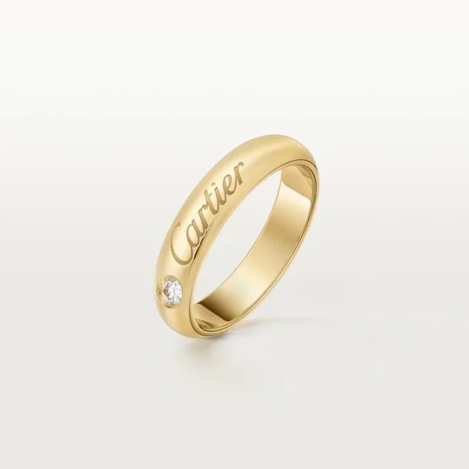 Verigheta C De Cartier, lățime 4 mm, 1 diamant