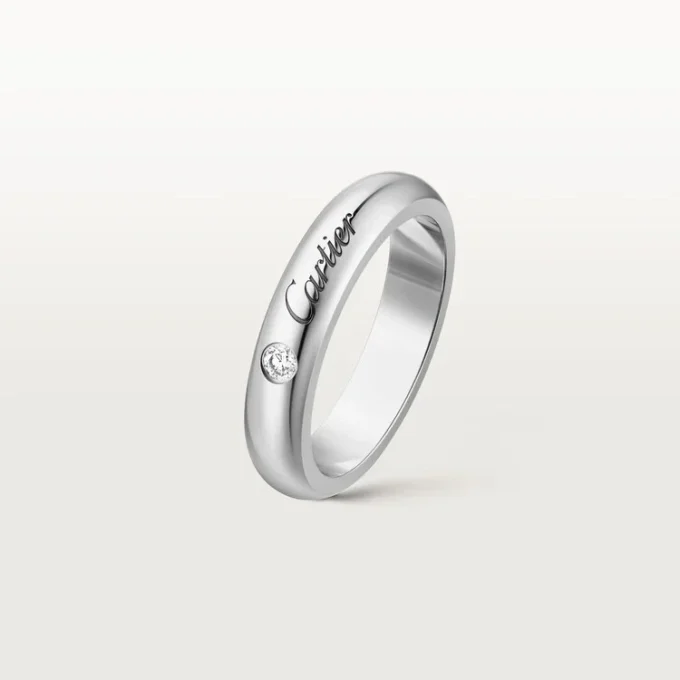 Verigheta C De Cartier, lățime 4 mm, 1 diamant