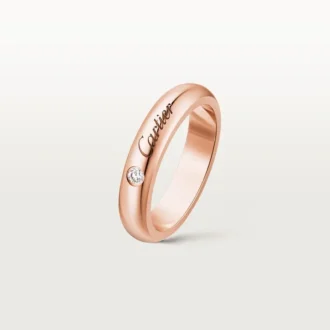 Verigheta C De Cartier, lățime 4 mm, 1 diamant