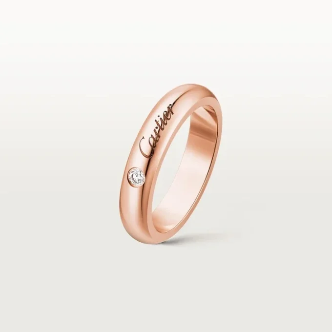Verigheta C De Cartier, lățime 4 mm, 1 diamant
