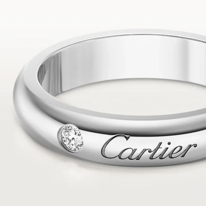 Verigheta C De Cartier, lățime 4 mm, 1 diamant