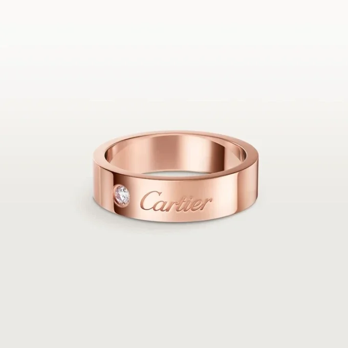Verigheta C De Cartier, lățime 5 mm, 1 diamant