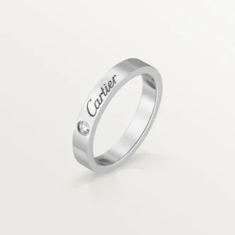 Verigheta C De Cartier – platină, diamante – Cartier