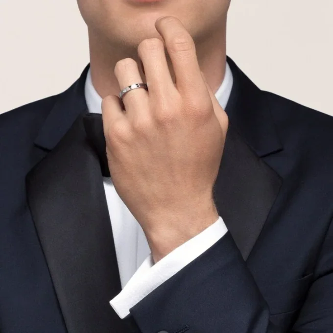 Verigheta C De Cartier – platină, diamante – Cartier