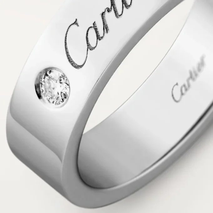 Verigheta C De Cartier – platină, diamante – Cartier