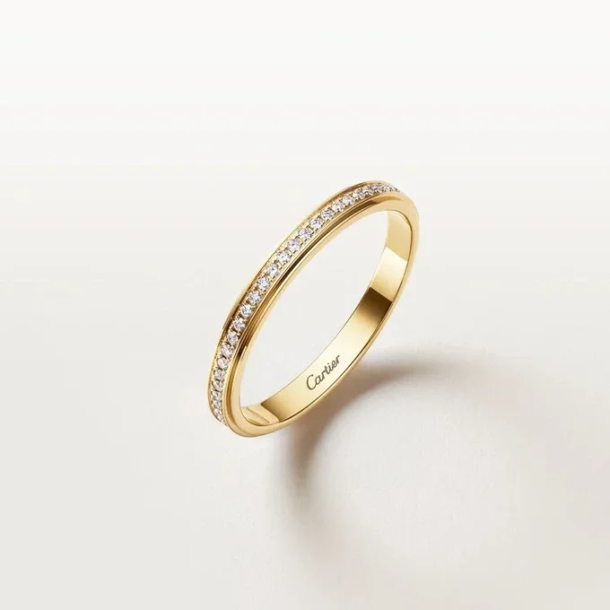 Verigheta Cartier D’amour, lățime 2,3 mm, pavată