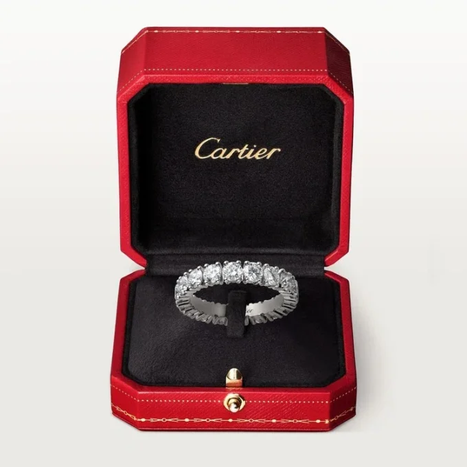 Verigheta Cartier Destinee, lățime 4,1 mm, pavată