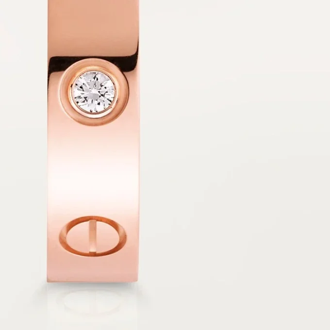 Verigheta Love, 1 diamant – Aur roz, Diamant – Cartier