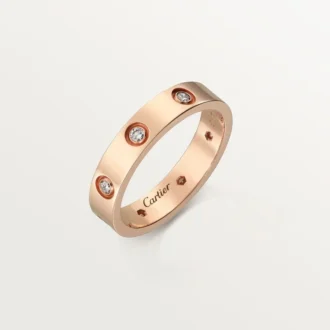 Verigheta Love, 8 diamante – Aur roz, Diamante – Cartier