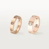 Verigheta Love, 8 diamante – Aur roz, Diamante – Cartier