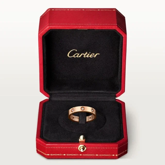 Verigheta Love, 8 diamante – Aur roz, Diamante – Cartier