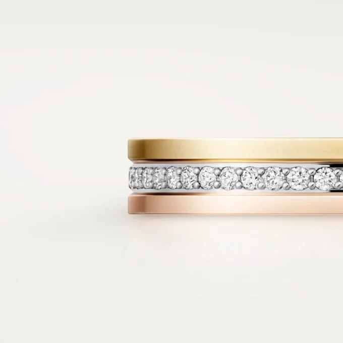 Verigheta Trinity – Aur alb, Aur galben, Aur roz, Diamante – Cartier